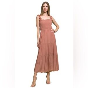 Smocked tiered summer dress